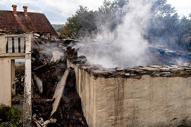 Professional Fire Damage Removal technician working in Poolesville, MD